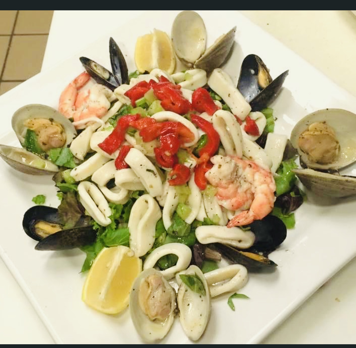 Order Seafood Salad food online from Chris Pizza store, Clifton on bringmethat.com