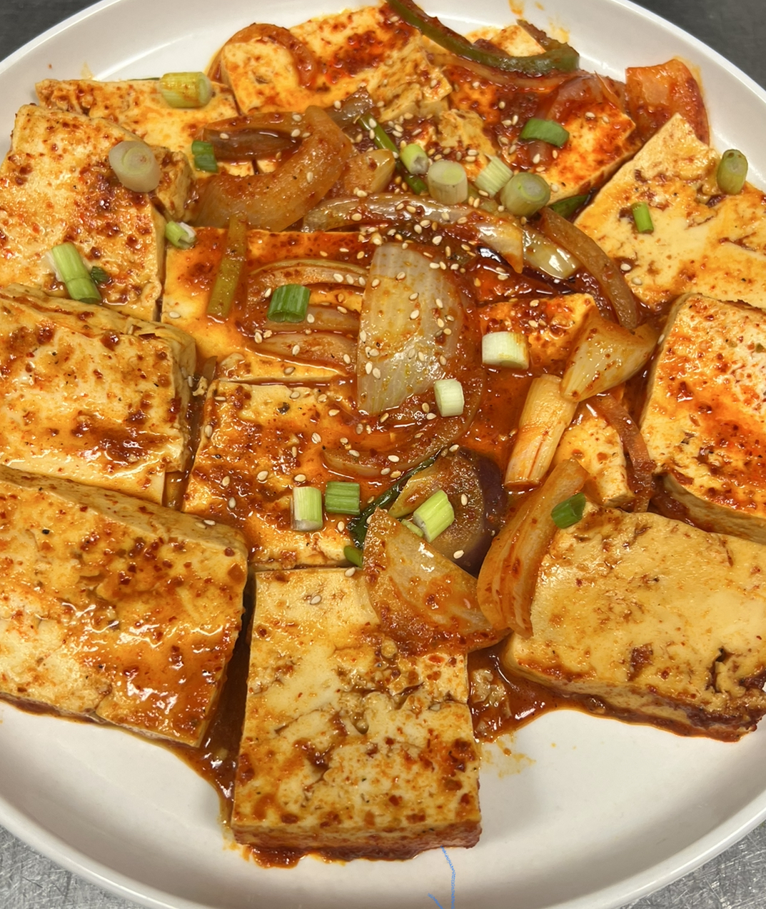 Order Spicy Tofu food online from Wasabi Korean and Japanese Cuisine store, Detroit on bringmethat.com