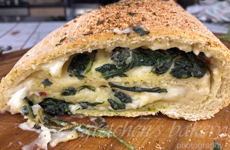 Order Spinach Roll - Small food online from Brother Bruno Pizza store, Washingtonville on bringmethat.com