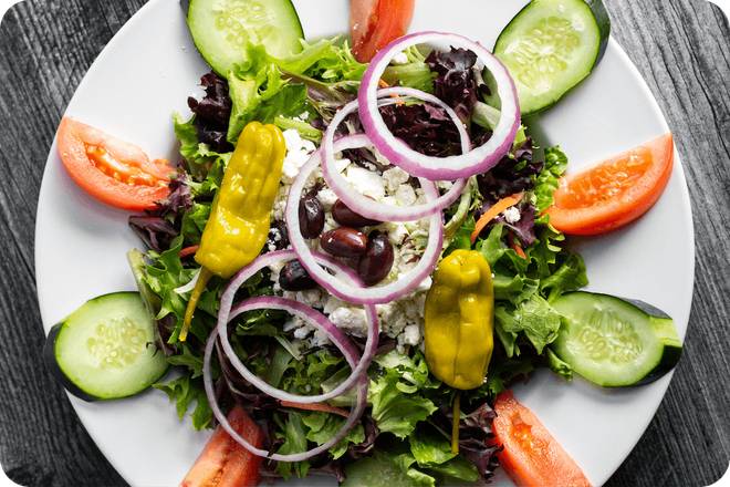 Order Greek Salad food online from Mackenzie River store, Pocatello on bringmethat.com