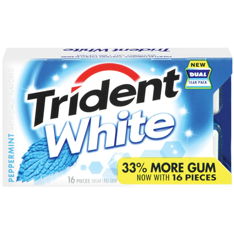 Order Trident White Peppermint Gum 16 Count food online from 7-Eleven store, Las Vegas on bringmethat.com