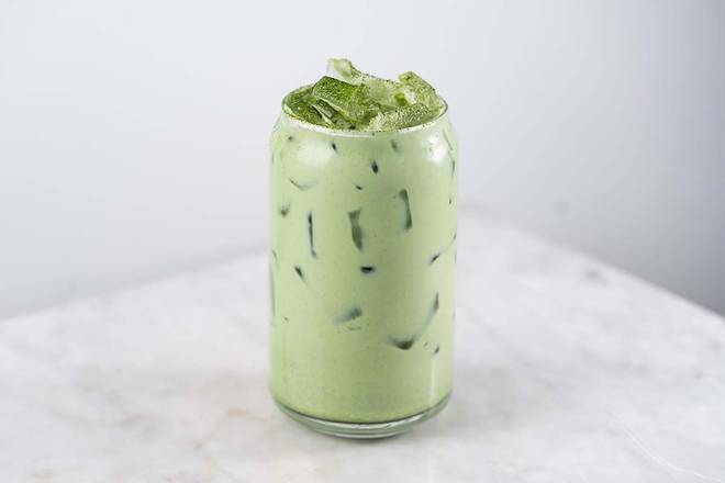 Order Iced Matcha Latte food online from Brekkie Bagels By Cafe Encore store, San Francisco on bringmethat.com