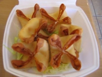 Order A6. Fried Crab Rangoon food online from China First store, Seattle on bringmethat.com