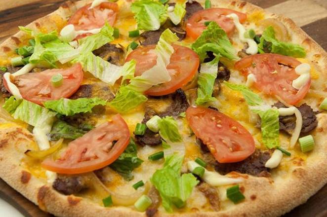 Order Steak and Cheese Pizza food online from Stone Hot Pizza store, Arlington on bringmethat.com