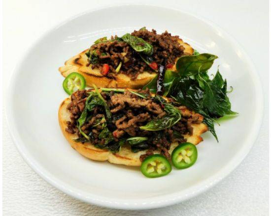 Order Monkey Meat (Beef only) food online from Thai D Jing store, Gretna on bringmethat.com