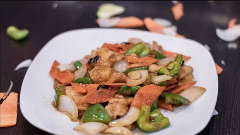 Order Chicken in Black Bean Sauce food online from China Bros store, Escondido on bringmethat.com