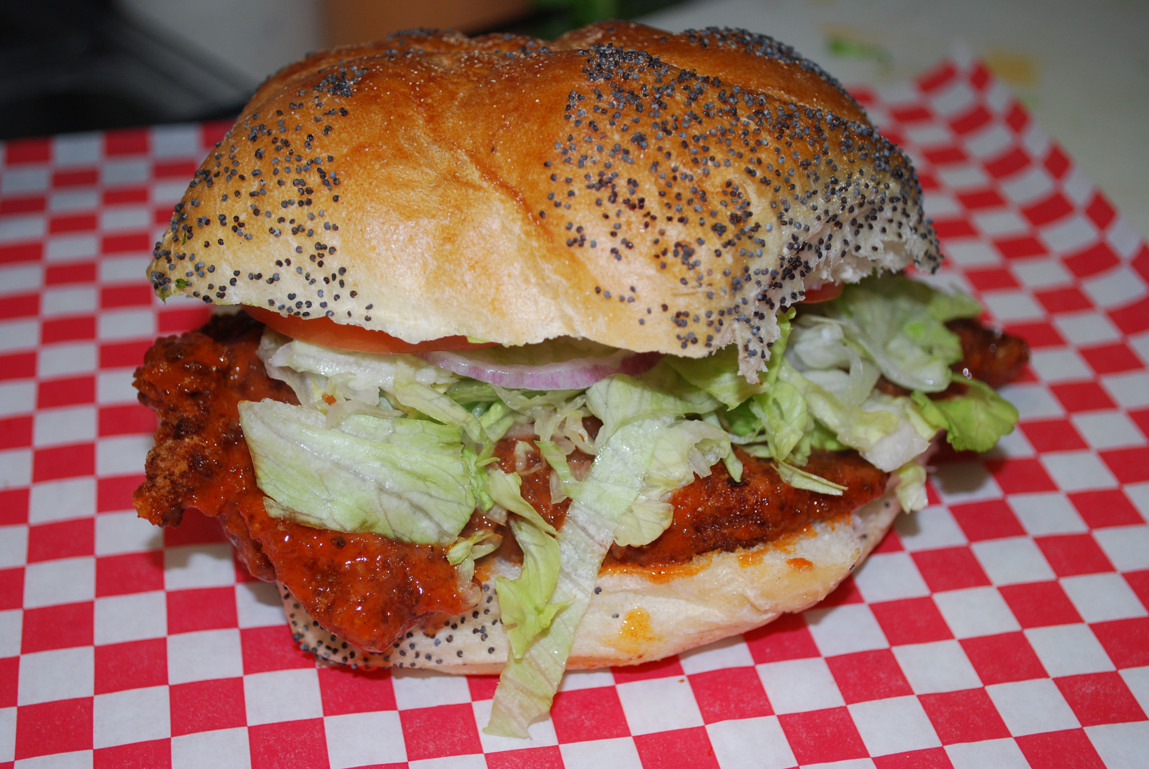 Order Bleu Cheese Chicken Sandwich food online from RG Wings store, Mastic Beach on bringmethat.com
