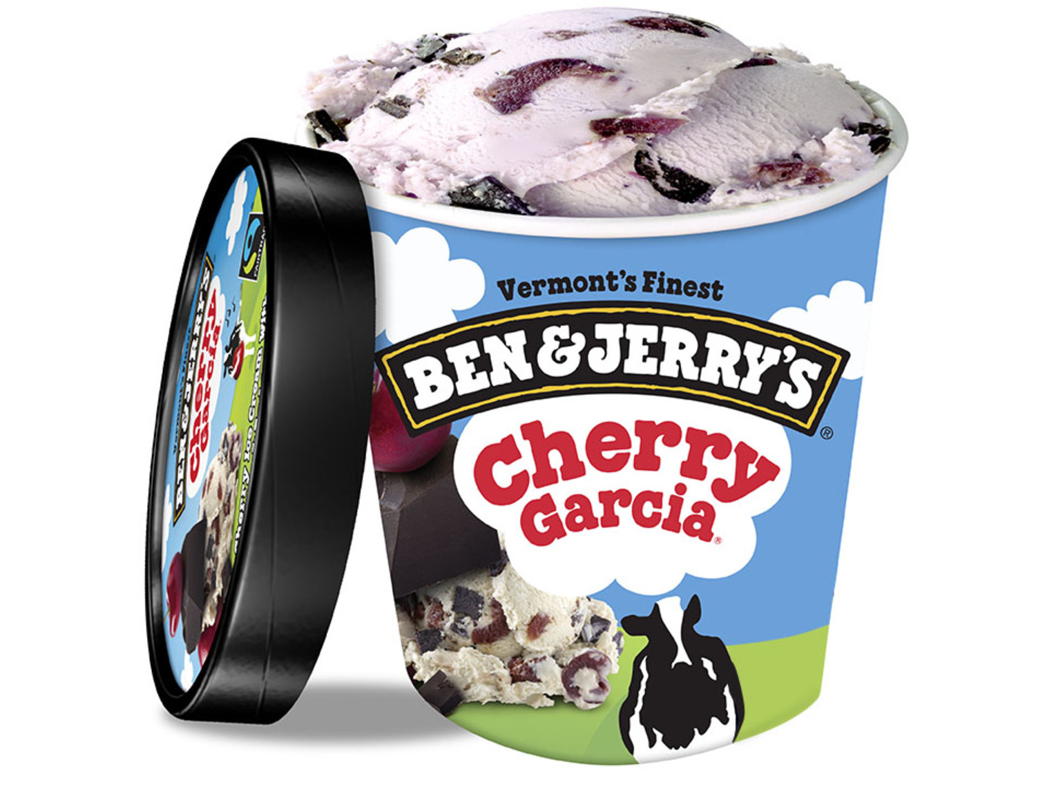 Order Ben & Jerry's Cherry Garica Ice Cream Pint food online from Papa Gino's store, Gardner on bringmethat.com