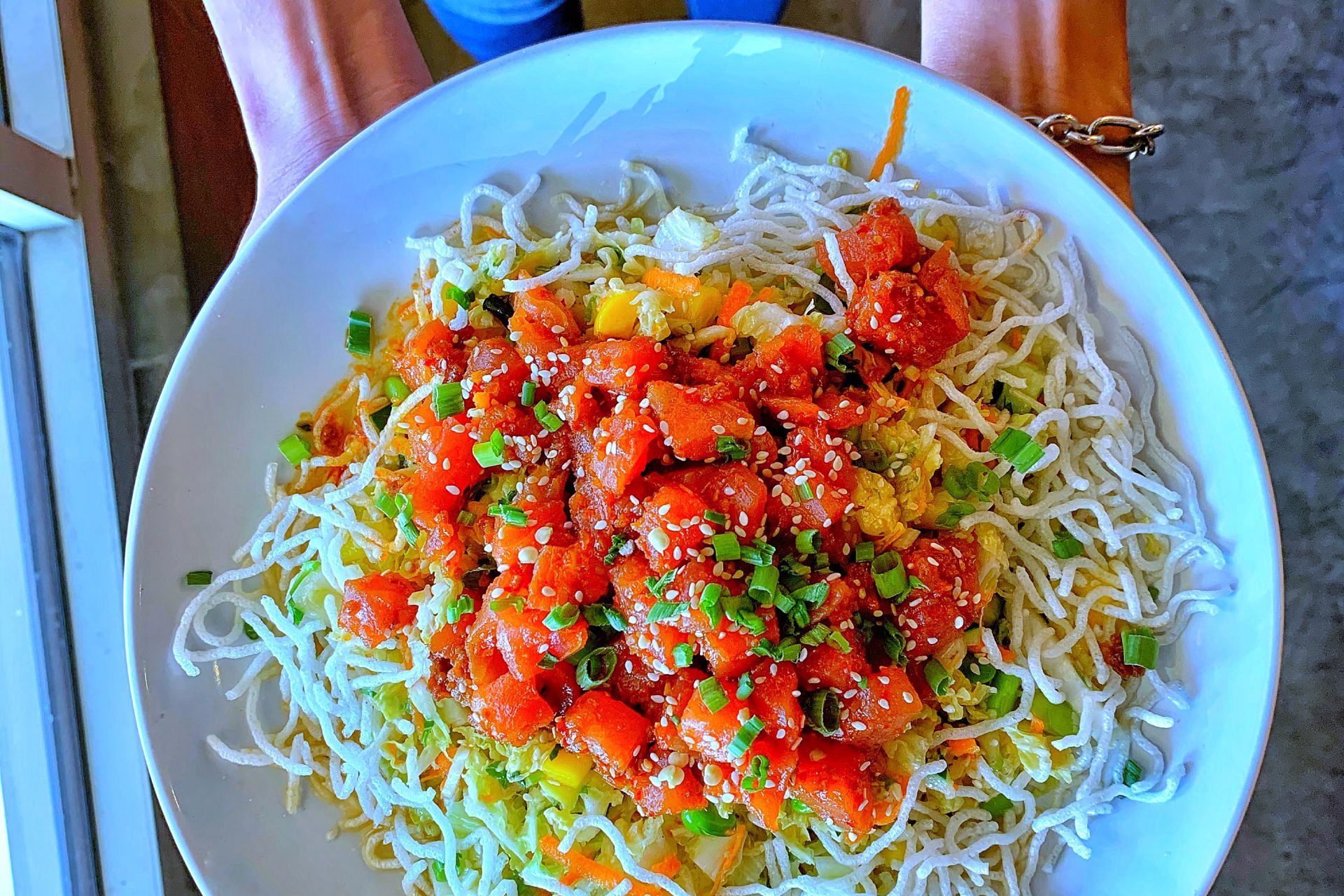 Order Ahi Poke Salad food online from Slater's 50/50 store, Las Vegas on bringmethat.com