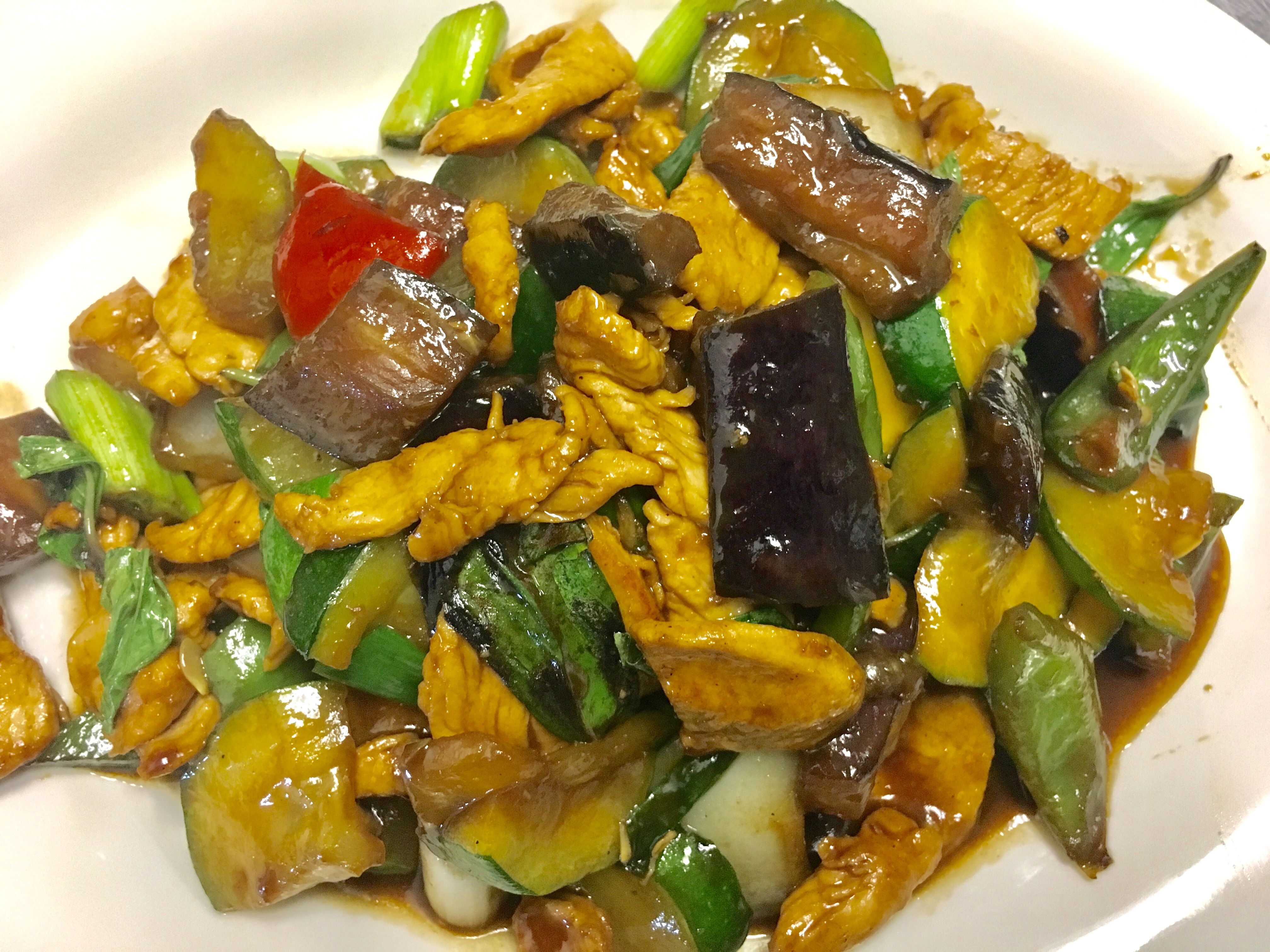 Order Spicy Eggplant food online from Thai Dishes Restaurant store, Santa Clarita on bringmethat.com