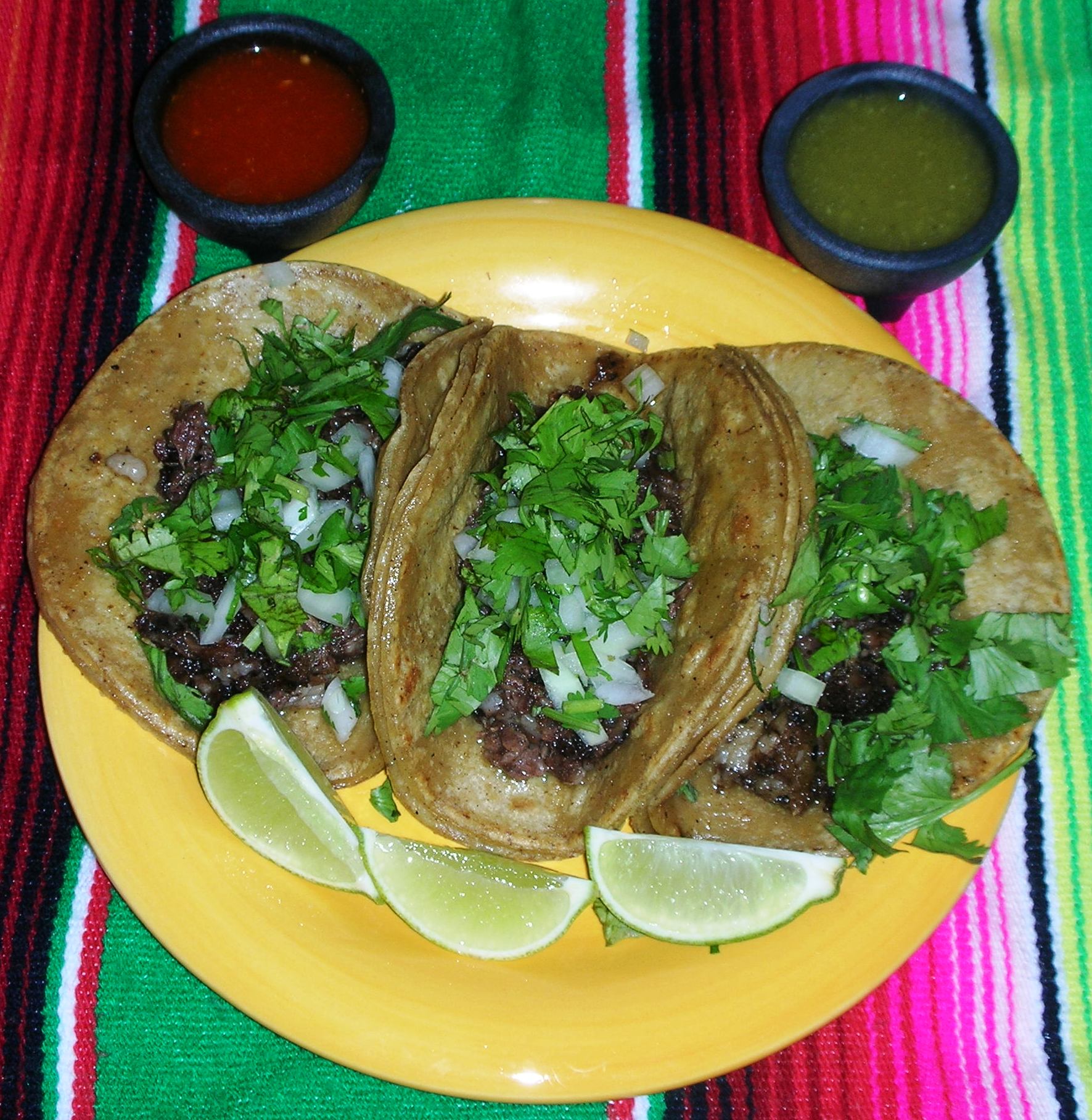 Order 3 Mini Cabeza Tacos food online from El Compadre Taco Shop store, El Cajon on bringmethat.com