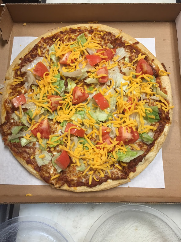 Order Beef Taco Pizza food online from In Out Pizza store, Morristown on bringmethat.com