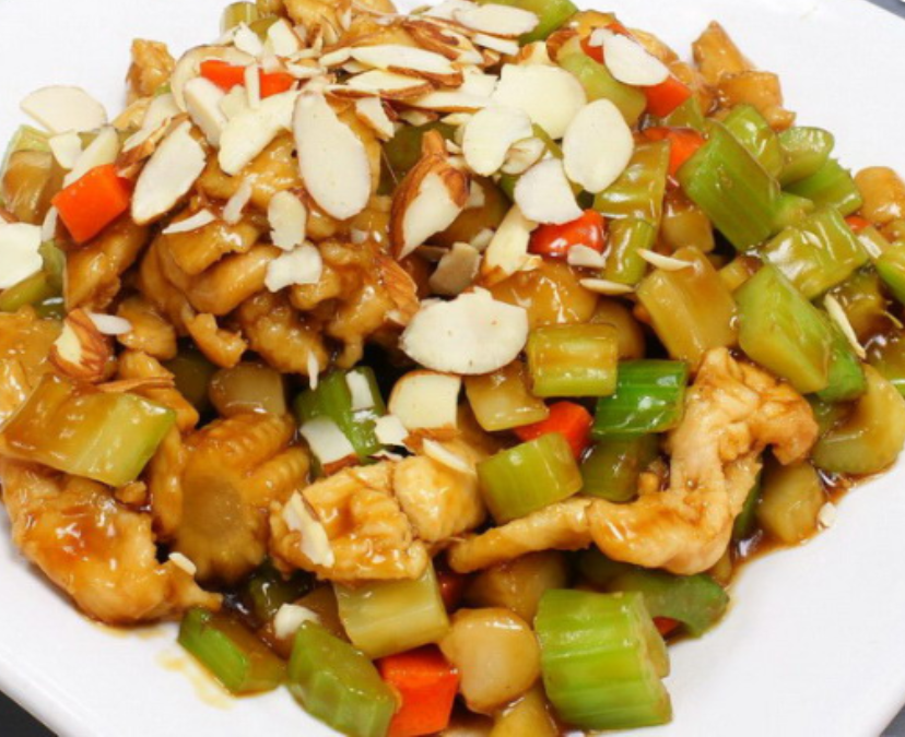 Order 92. Chicken with Almond Ding food online from Li No.1 Chinese Restaurant store, Virginia Beach on bringmethat.com