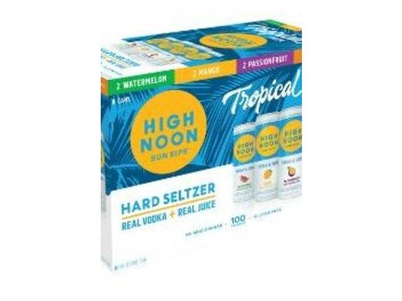 Order High Noon Vodka Hard Seltzer Limited Edition Tropical Variety Pack - 8x 12oz Cans food online from Josh Wines & Liquors Inc store, New York on bringmethat.com