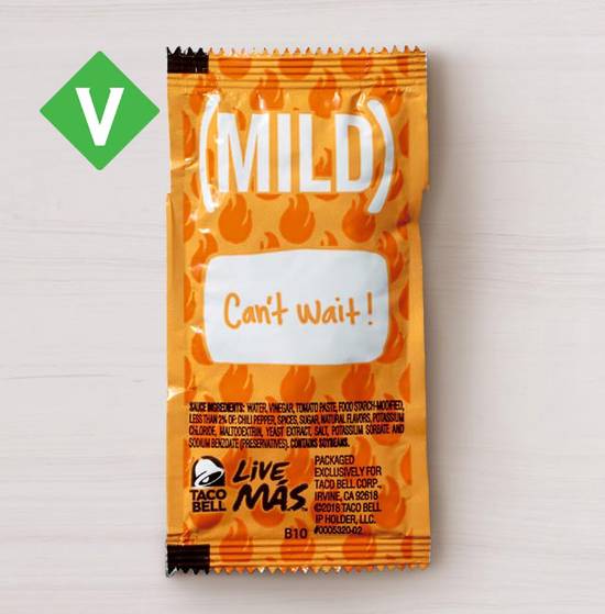 Order Mild Sauce Packet food online from Taco Bell store, Norco on bringmethat.com