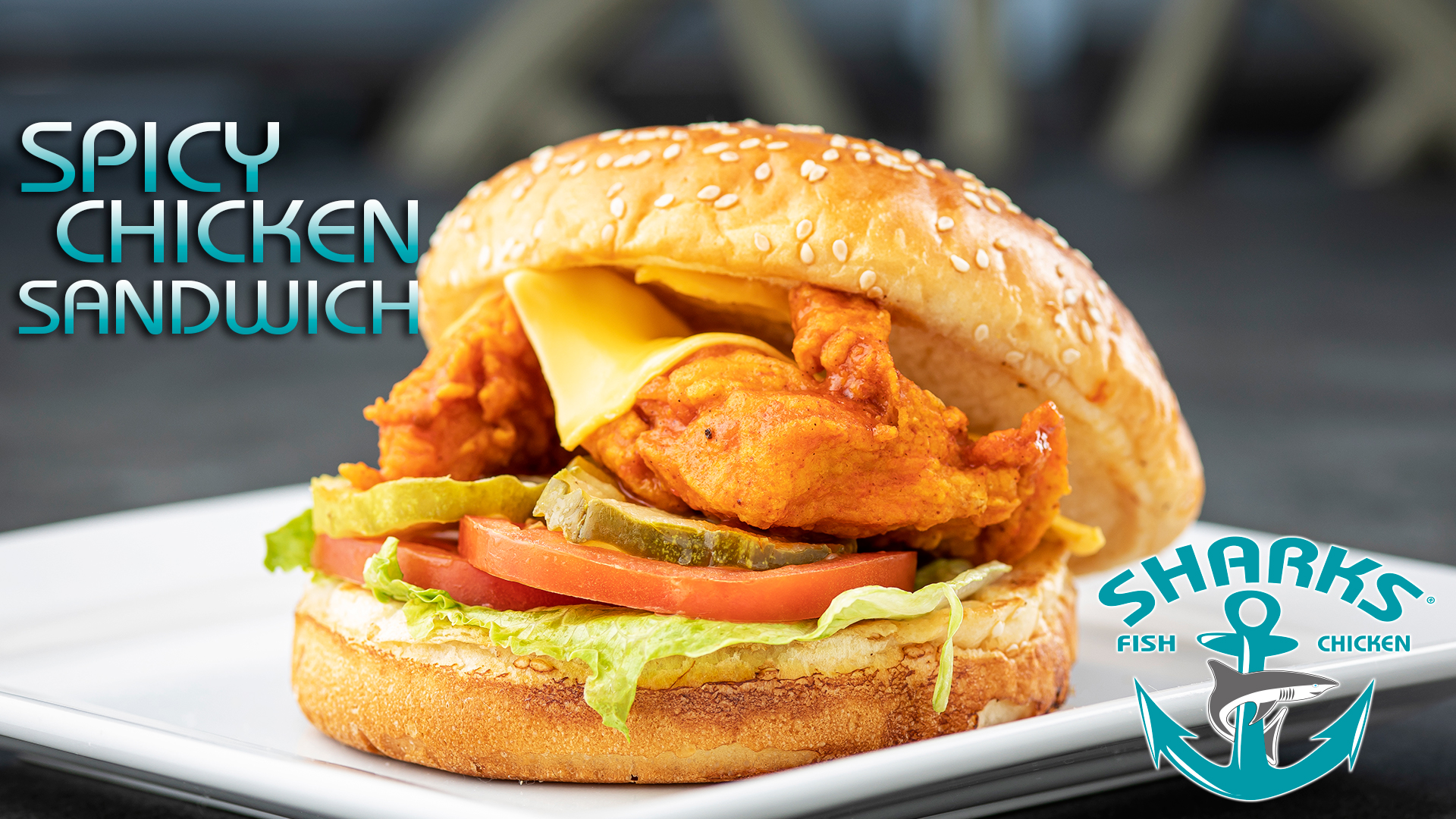 Order 4. Crispy Chicken Sandwich food online from Sharks Fish & Chicken store, Chicago on bringmethat.com