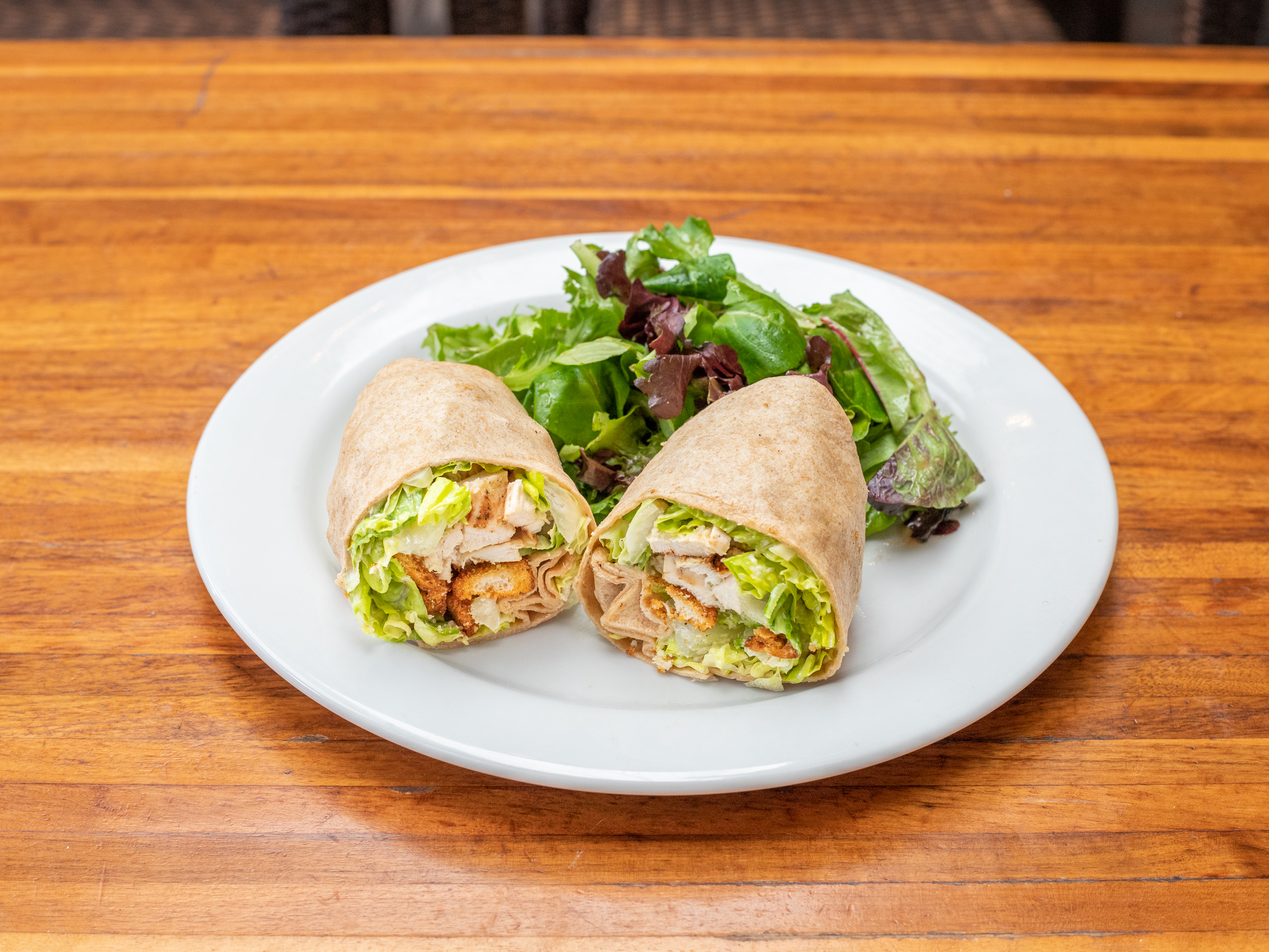 Order Grilled Chicken Caesar Wrap food online from Berries in the Grove store, Miami on bringmethat.com