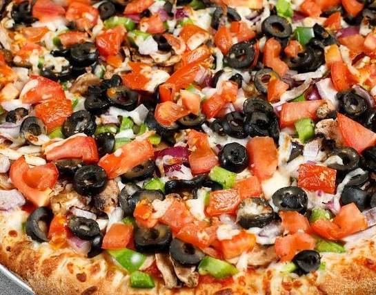 Order 16'' Extra Large Vegetarian Special food online from Nizario's Pizza store, San Francisco on bringmethat.com