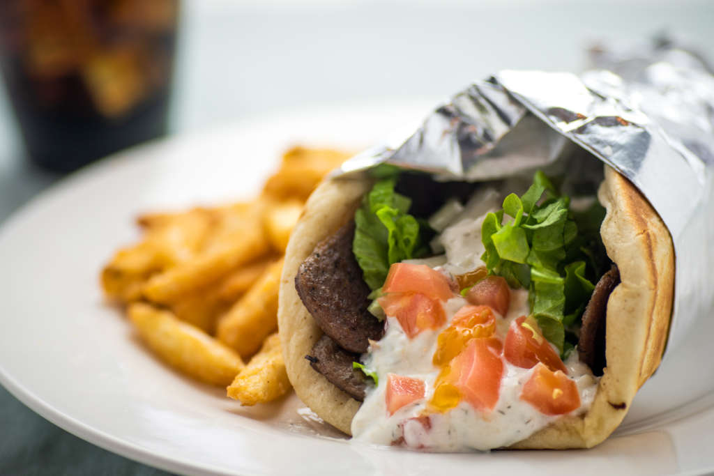 Order Traditional Gyro Sandwich food online from Flavors Around The Sqaure store, Painesville on bringmethat.com