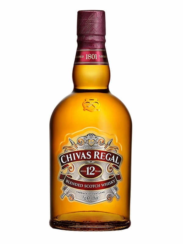 Order Chivas Regal 12 Year Blended Scotch Whiskey 750ml food online from Divine Wine and Spirits store, San Diego on bringmethat.com