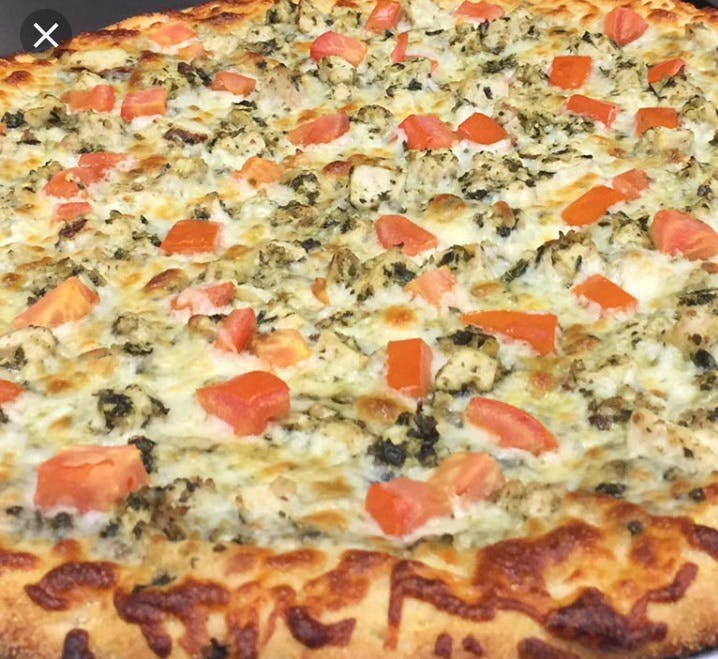 Order #10. Pesto Chicken Pizza - Small 12'' food online from New York Pizza & Pasta store, Pleasanton on bringmethat.com