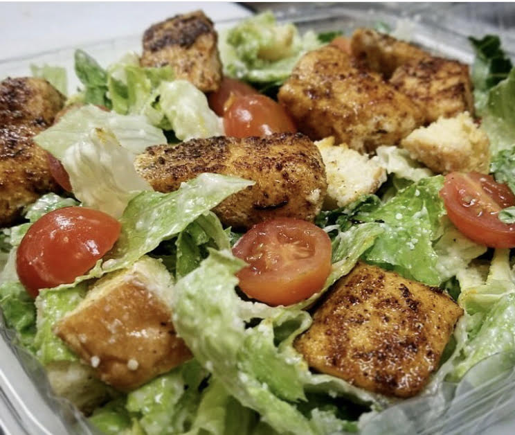 Order Blackened Salmon Caesar Salad food online from The Alcove store, Pittsburgh on bringmethat.com