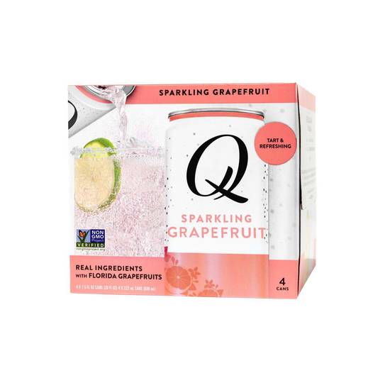 Order Q Mixers Sparkling Grapefruit Water, 7.5 OZ Cans, 4 CT food online from Cvs store, GREENWICH on bringmethat.com