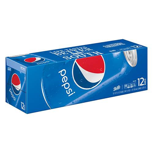 Order Pepsi - 12 oz Cans/12 Pack food online from Bottle Shop & Spirits store, Los Alamitos on bringmethat.com