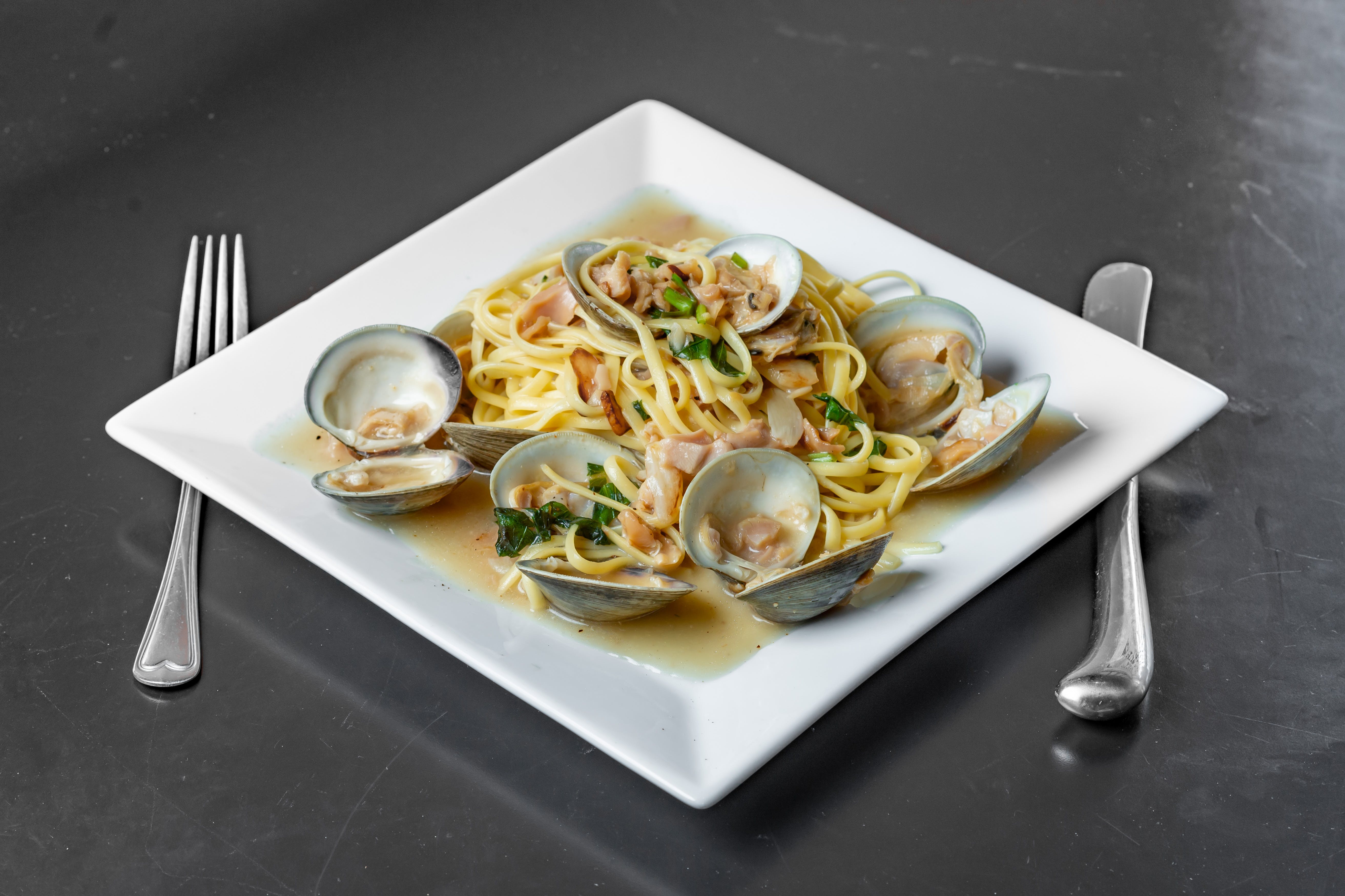 Order Pasta with White Clam Sauce - Dinner food online from Little Italy store, Washington on bringmethat.com