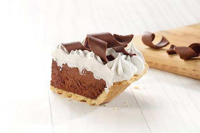 Order French Silk Pie Slice food online from Tahoe Joe's Famous Steakhouse store, Fresno on bringmethat.com
