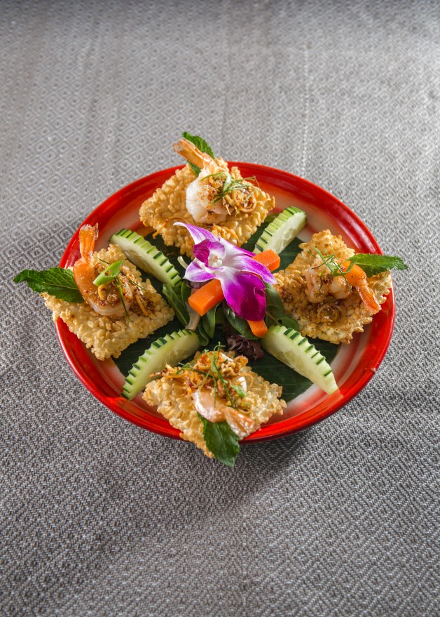 Order Larb Kung Tod (Fried shrimp salad)*** food online from Lan Larb store, New York on bringmethat.com