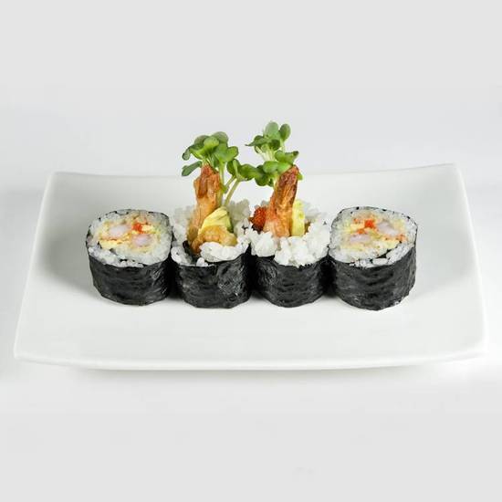 Order Ebi Tempura Sushi Maki Roll food online from Bar Verde store, Los Angeles on bringmethat.com