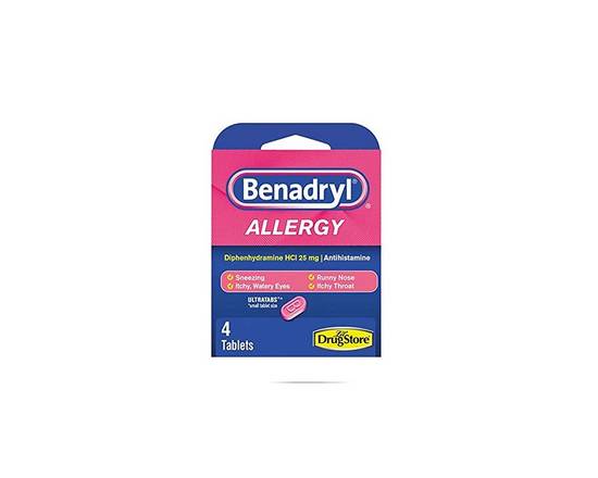 Order Benadryl 4 Pc food online from Extra Mile 2009 store, Whittier on bringmethat.com