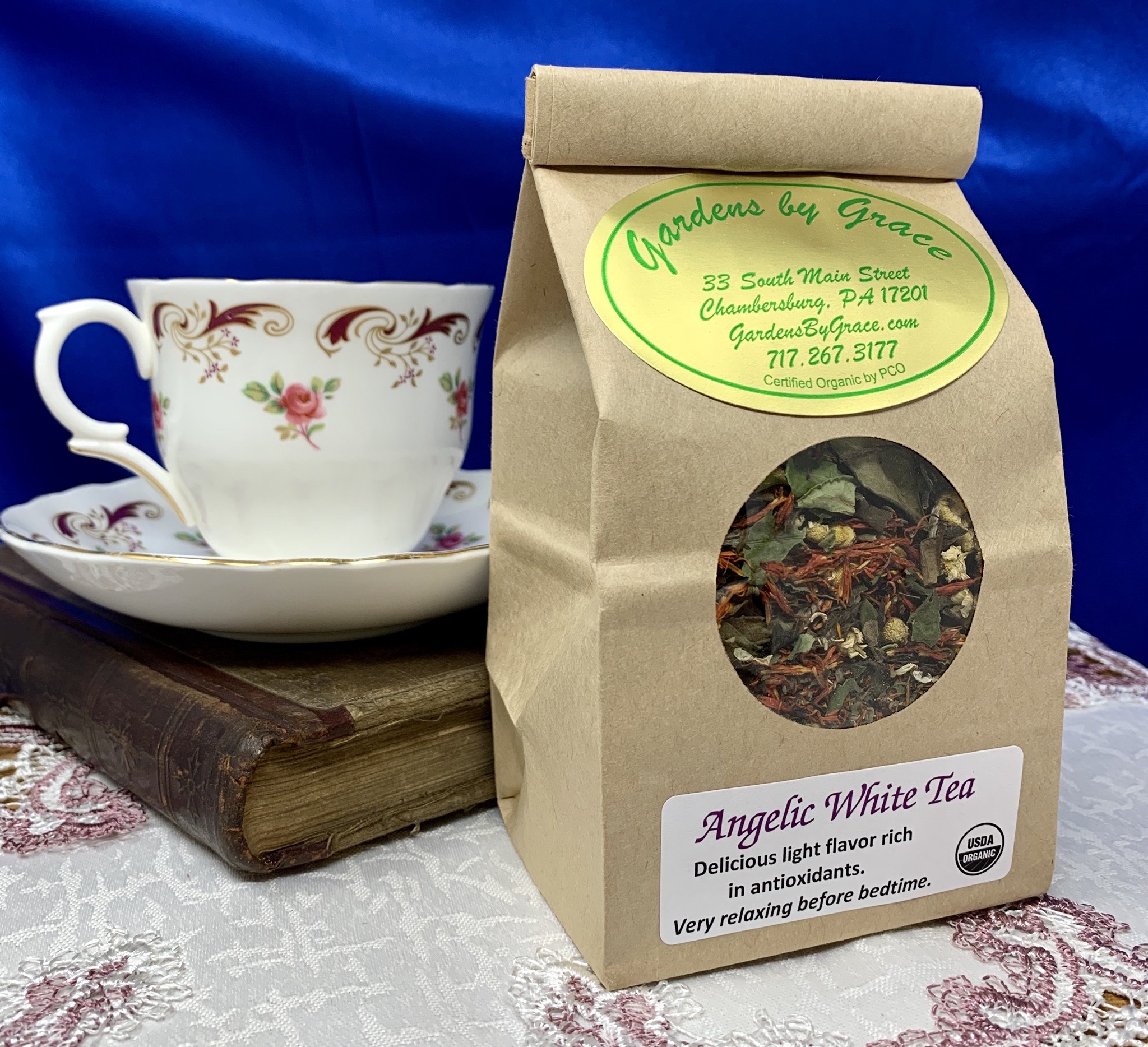 Order Angelic White Tea food online from Gardens By Grace store, Chambersburg on bringmethat.com