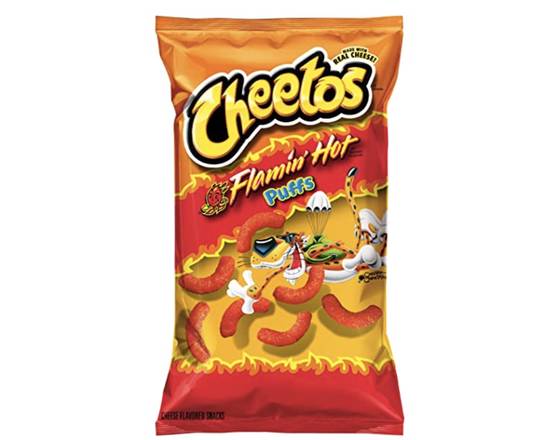 Order Cheetos Puffs Flamin Hot  food online from Loma Mini Market store, Long Beach on bringmethat.com