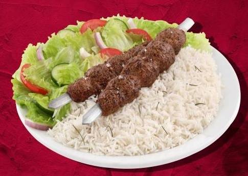 Order Char Grilled Lamb Kebab Dinner food online from Wraps & Apps store, Norristown, on bringmethat.com