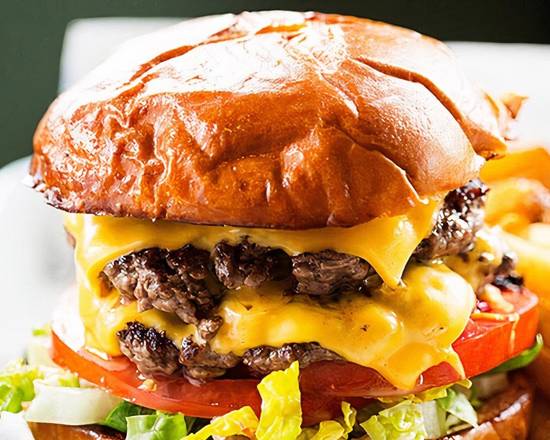 Order Double Cheese Burger food online from Van Ness Cafe & Gyros store, San Francisco on bringmethat.com