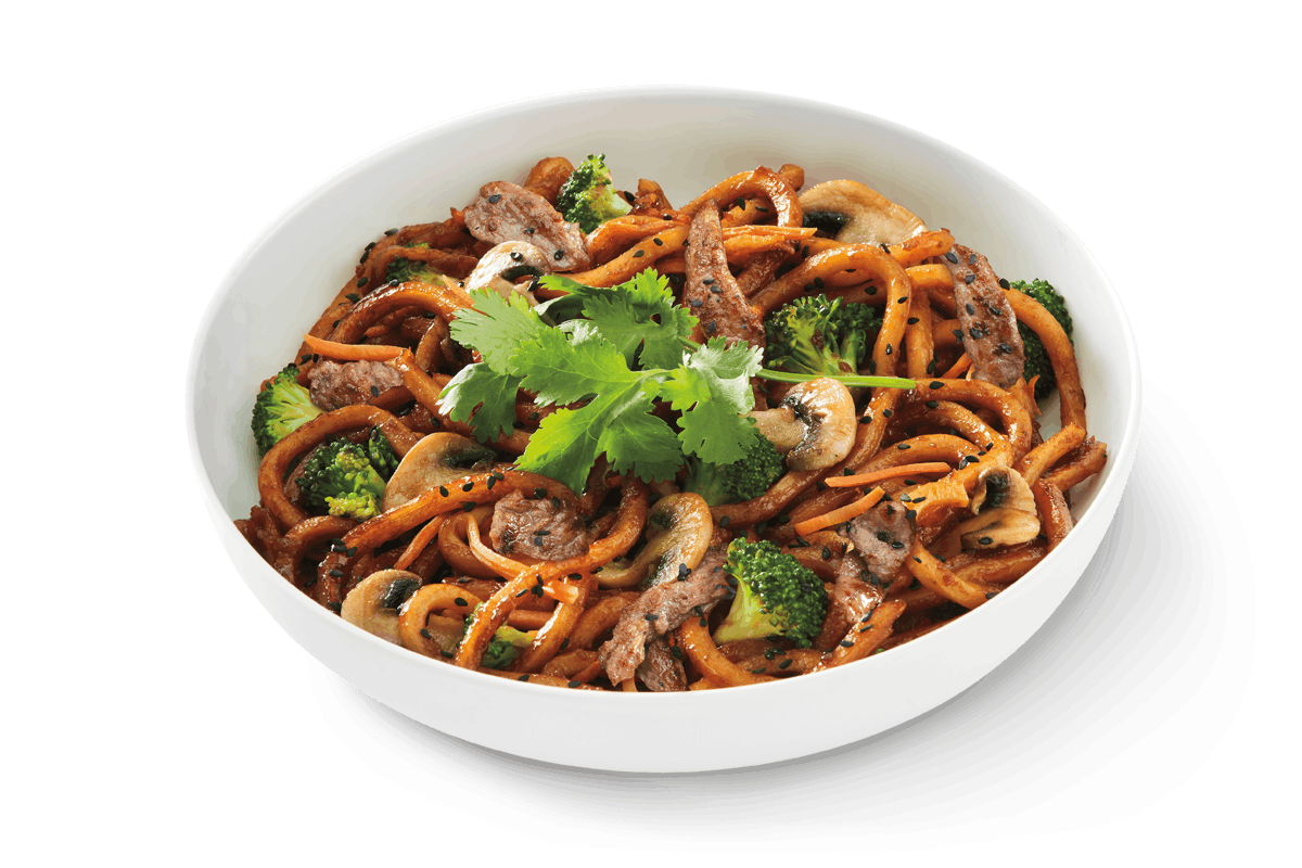 Order Japanese Pan Noodles with Marinated Steak food online from Noodles & Company store, Omaha on bringmethat.com