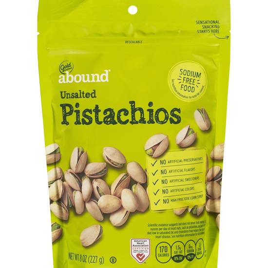 Order Gold Emblem Abound Unsalted Pistachios, 8 OZ food online from Cvs store, WESTON on bringmethat.com