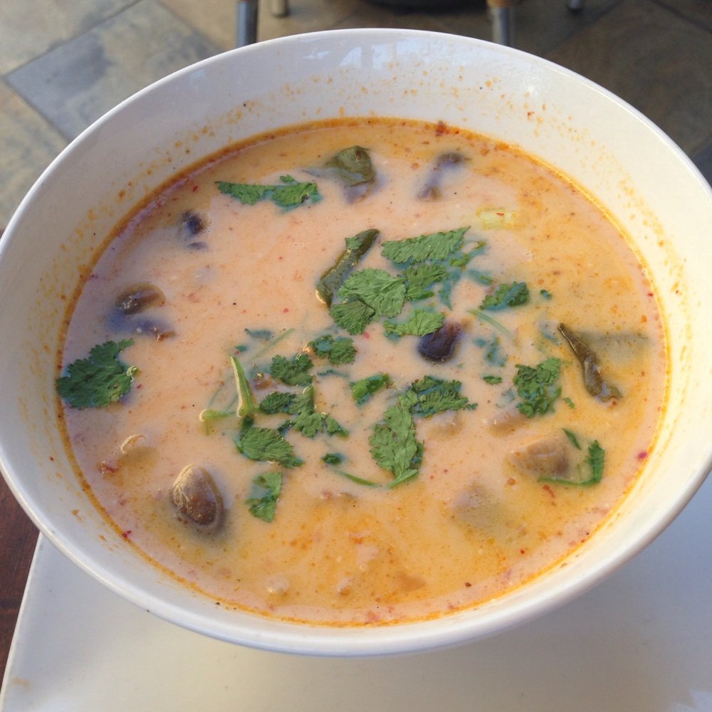 Order 12. Tom Kha Soup food online from Aura Thai store, Long Beach on bringmethat.com