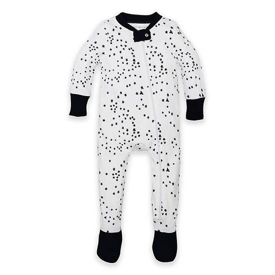Order Burt's Bees Baby® Size 12M Twinkle Bee Organic Cotton Footed Pajama in Navy/White food online from Bed Bath & Beyond store, Lancaster on bringmethat.com