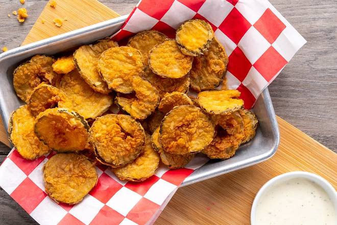 Order Hand-Breaded Pickles food online from Logans Roadhouse store, Portage on bringmethat.com