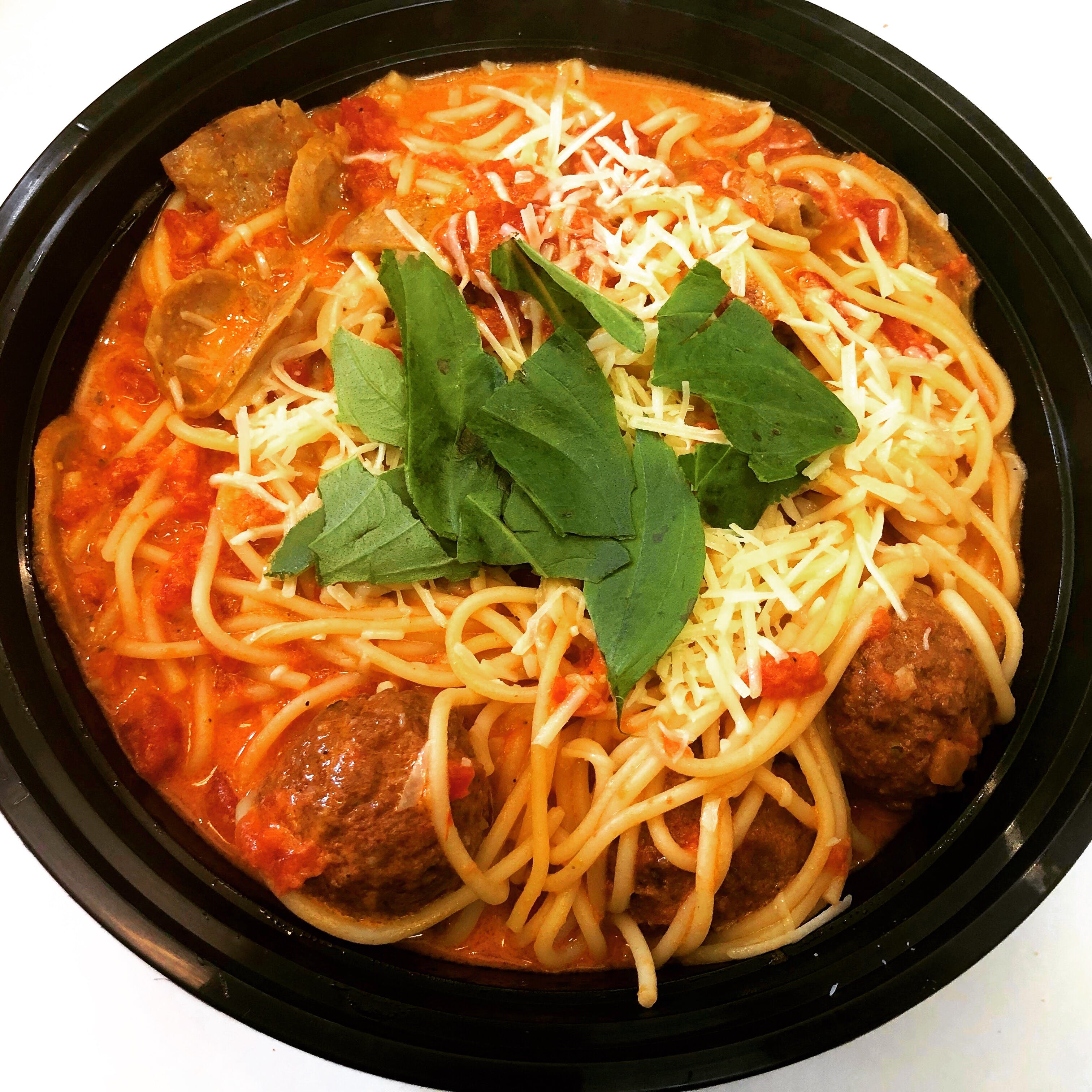 Order Pasta with Meatballs - Entree food online from Little Pizza King store, Brighton on bringmethat.com