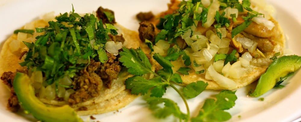 Order Asada Taco (Beef) food online from Cervantes Mexican Kitchen store, Anaheim on bringmethat.com