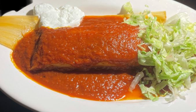 Order Chicken Tamale food online from Cafe Sol Azteca store, Newton on bringmethat.com