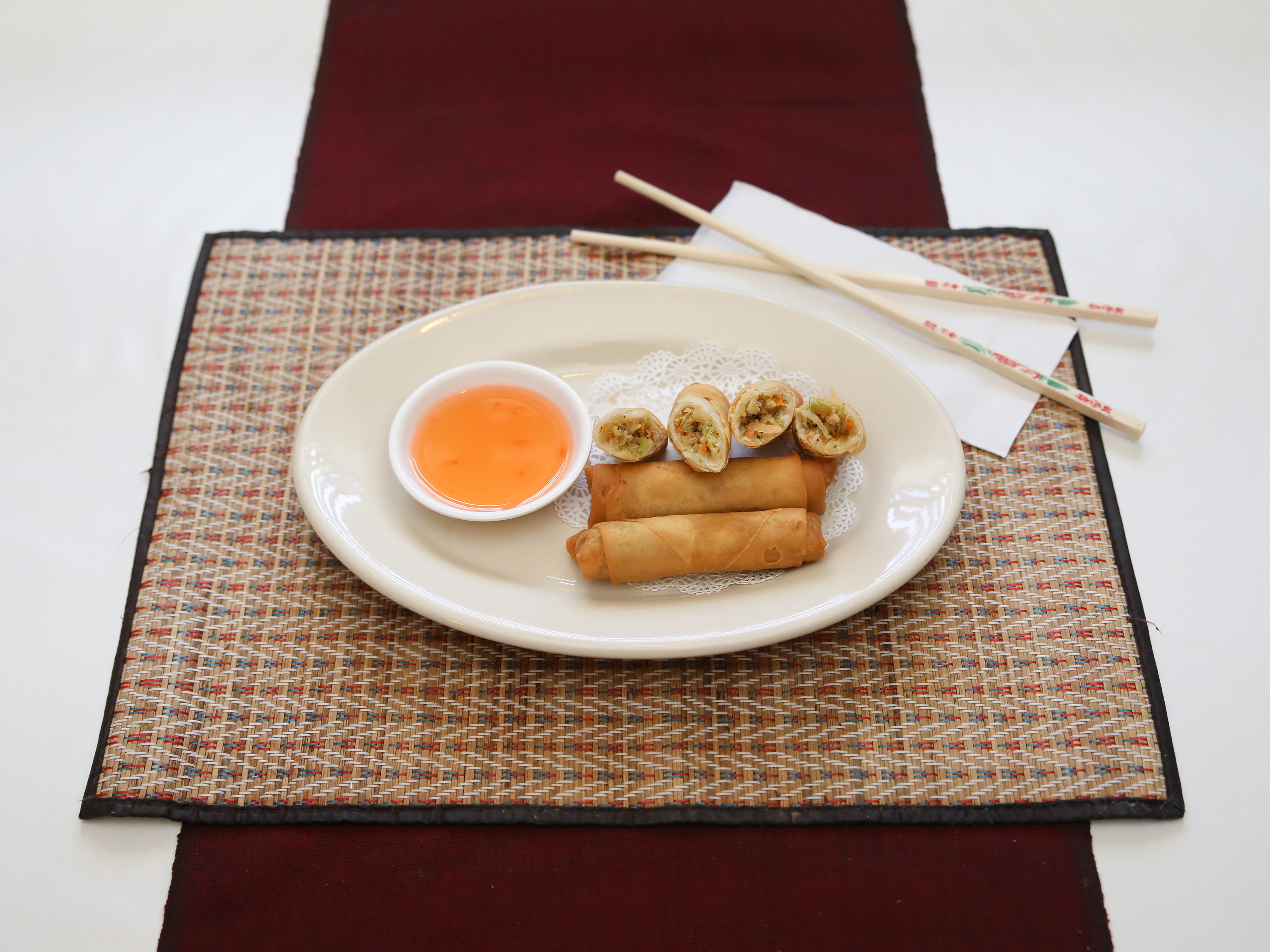 Order A4. Thai Spring Rolls food online from Taste of Thai Navarre store, Navarre on bringmethat.com