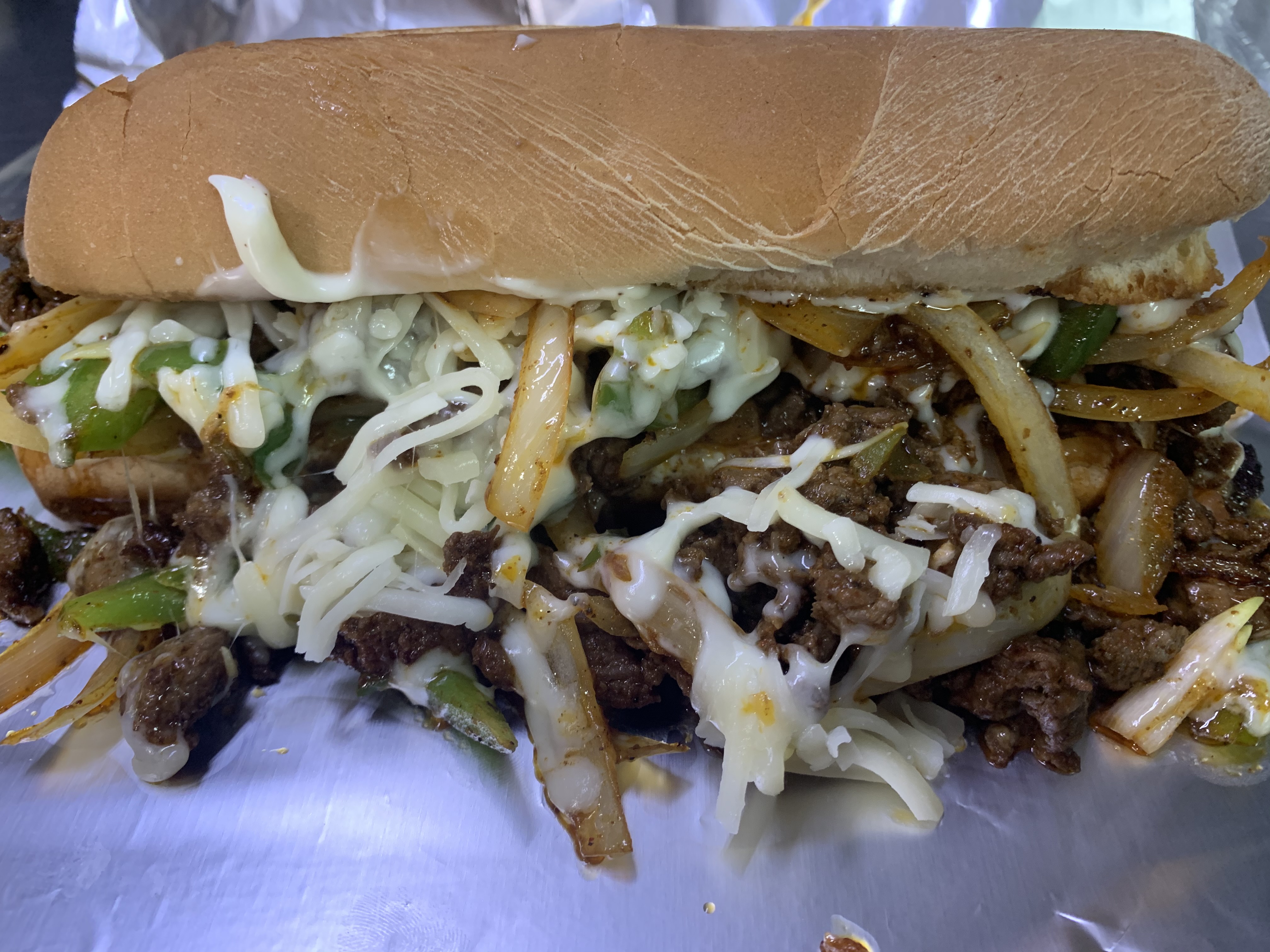 Order Philly Cheese Steak Sandwich food online from Master Burger store, Los Angeles on bringmethat.com