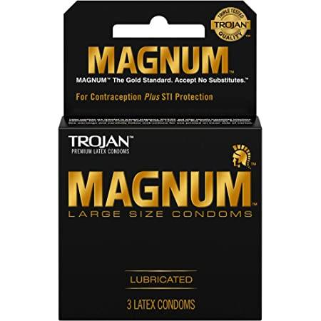 Order Trojan Magnum Lubricated Condoms food online from Exxon Food Mart store, Port Huron on bringmethat.com