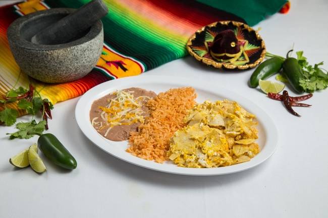 Order Migitas & Eggs Plate food online from Tacos N More Mexican Grill store, Chandler on bringmethat.com