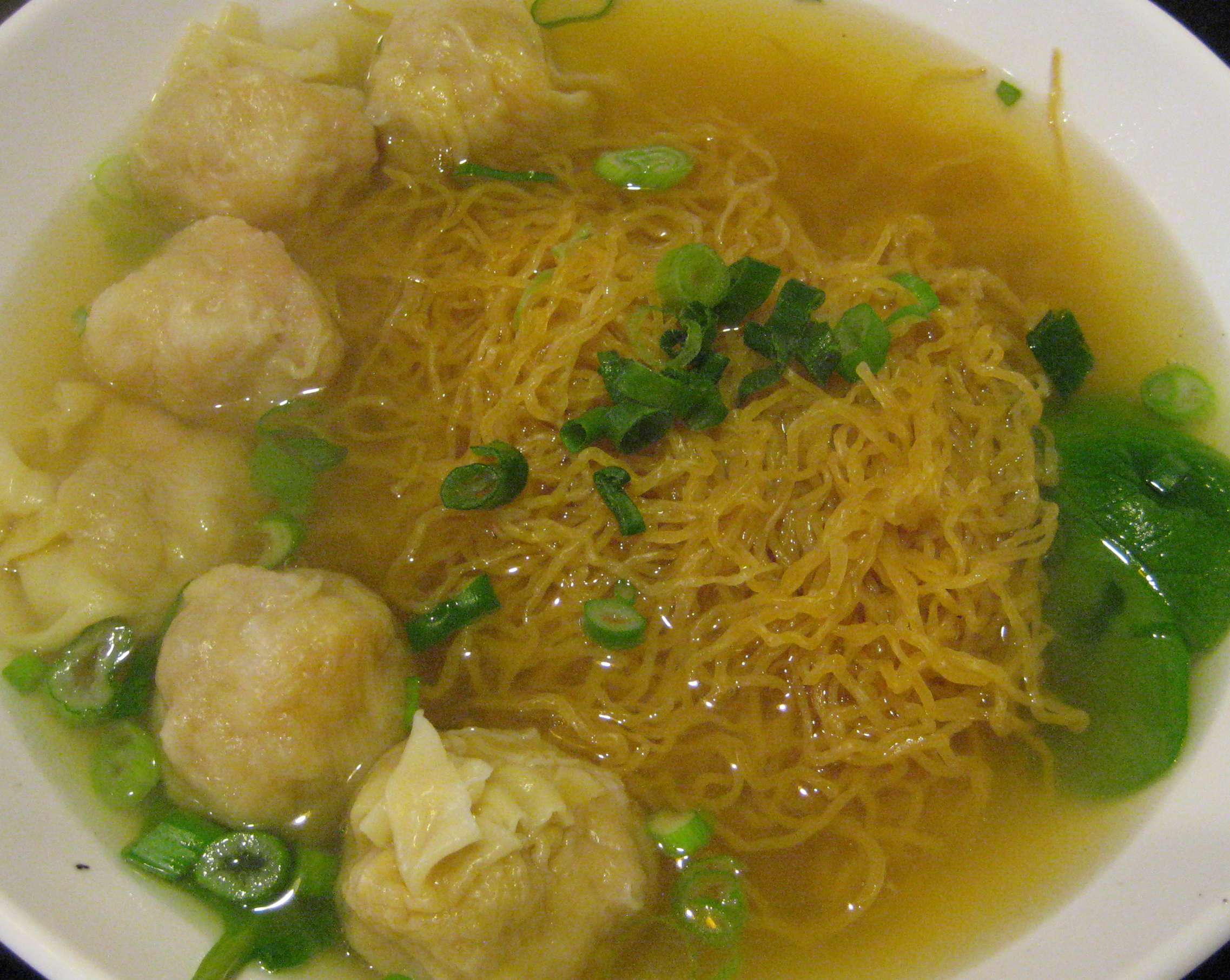 Order Wonton Noodle Soup 鮮蝦雲吞麵 food online from Street Food Cafe store, San Mateo on bringmethat.com